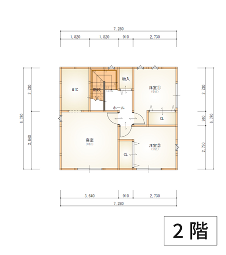 2階間取り